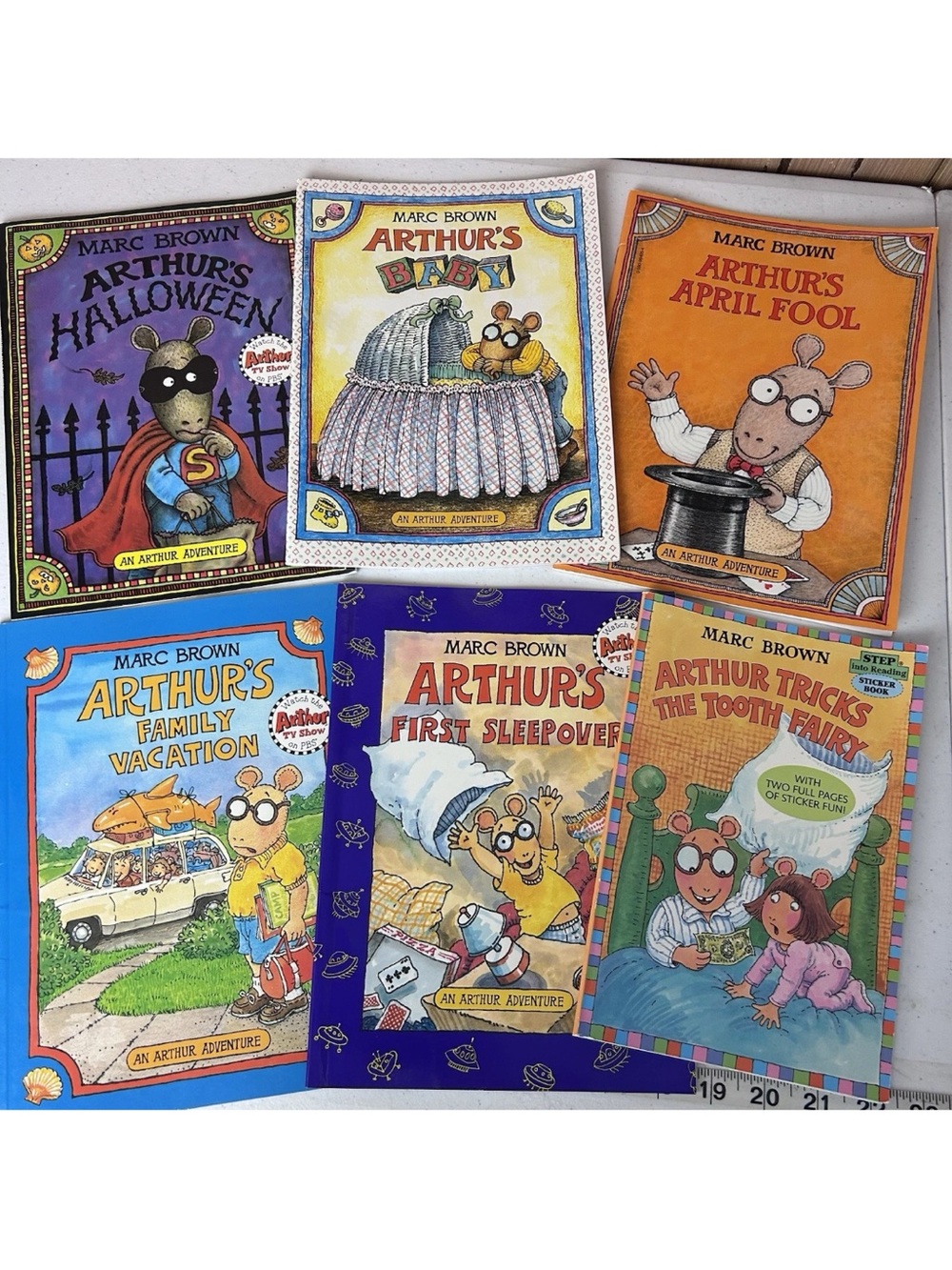 Arthur Book Lot of 6 Marc Brown 1980s & 90s Vintage